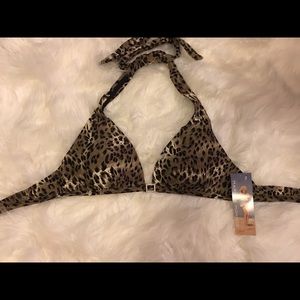 Marilyn Monroe Leopard Bikini Top